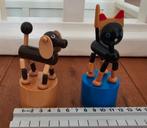 "Dans" beestjes- hout- 2 stuks- ook verzenden, Ophalen, Zo goed als nieuw