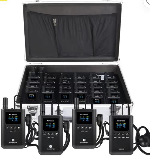 Retekess TT129 – 3 zenders + 29 ontvangers + oplader, Ophalen of Verzenden, Nieuw, Radio