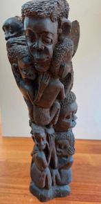 Hand-carved wooden Makonde sculpture, weighs 5 kg, Ophalen of Verzenden