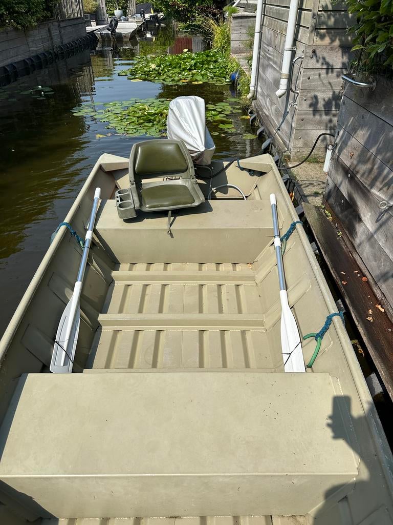 Xpress volledig gelaste werk- en plezierboot met Mercury 8pk, Ophalen, Gebruikt, Aluminium, Minder dan 10 pk