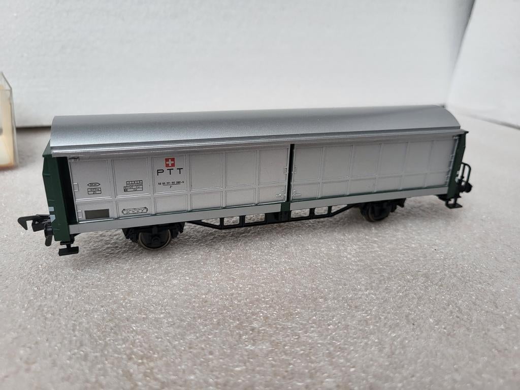 Fleischmann 5336 PTT Wagon HO - Zo goed als nieuw, Hobby en Vrije tijd, Modeltreinen | H0, Gelijkstroom, Fleischmann, Wagon, Ophalen of Verzenden