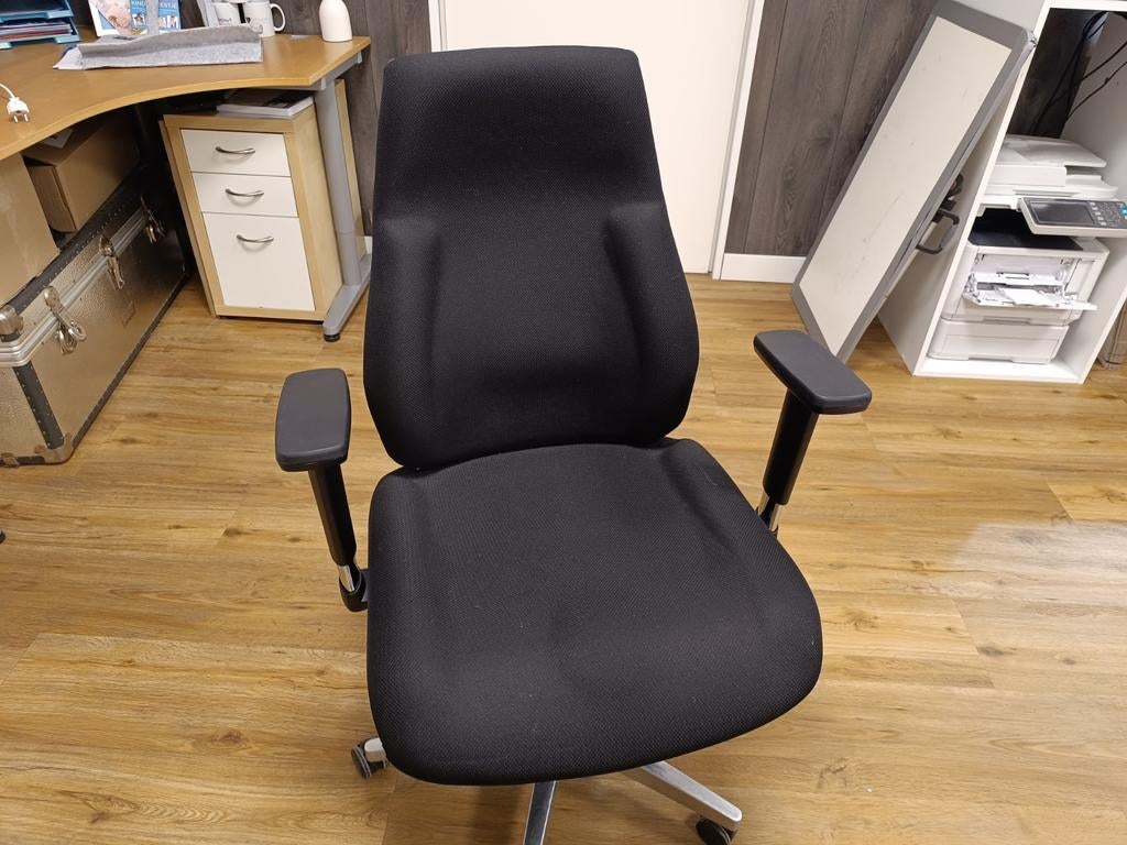 2 Zwarte bureaustoelen, Ophalen of Verzenden