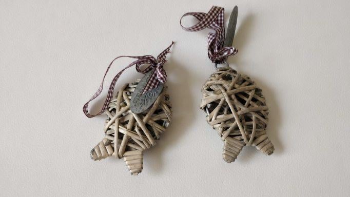 Hanger vis p/st., Huis en Inrichting, Ophalen of Verzenden, Nieuw, Bruin, Natuurlijk materiaal