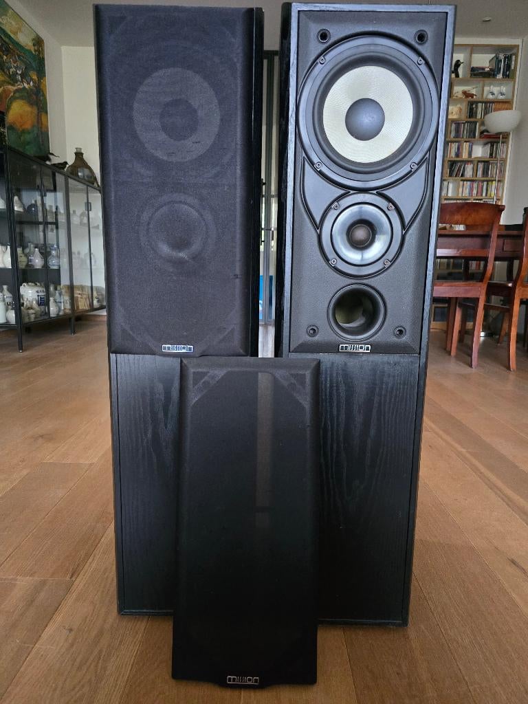 Mission 702e luidsprekers, Audio, Tv en Foto, Luidsprekers, Gebruikt, Front, Rear of Stereo speakers, 60 tot 120 watt, Overige merken