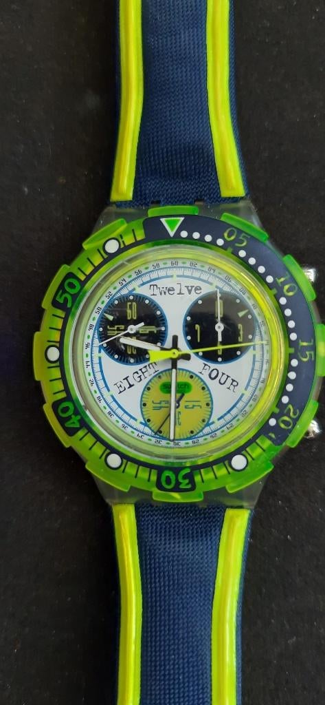 Swatch-Duikhorloge-200m, Watersport en Boten, Duiken, Ophalen of Verzenden, Zo goed als nieuw, Overige typen