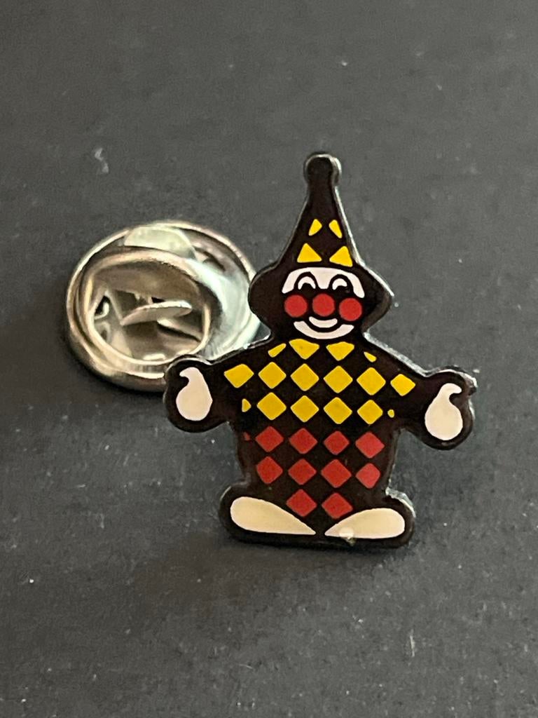 Bart Smit Clown Pin - Vintage Speelgoedwinkel Speldje, Figuurtje, Gebruikt, Ophalen of Verzenden, Speldje of Pin