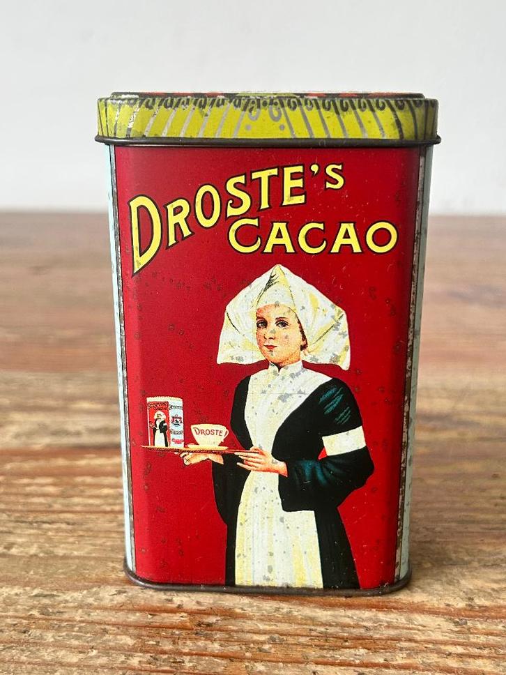 Blik - Droste & Co Haarlem - Holland - brocante blik, Verzamelen, Blikken, Gebruikt, Overige, Droste, Ophalen of Verzenden