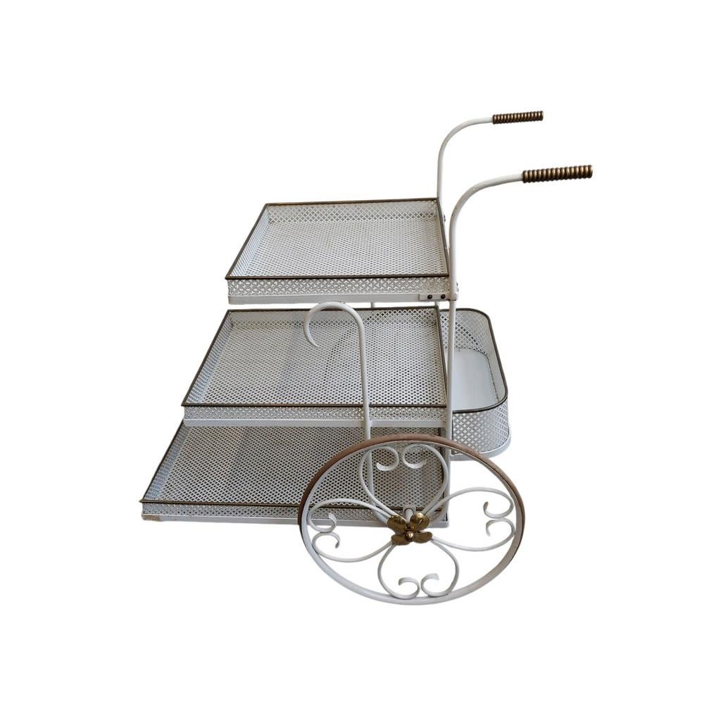 Vintage trolley (Mathieu Mategot stijl), Ophalen, Vintage, Gebruikt, Onbekend