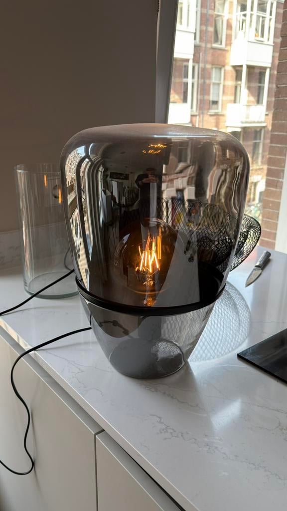 Brokis Balloon Lamp Smoke Glass | 39 x 29cm, Ophalen of Verzenden, Zo goed als nieuw, Glas, Minder dan 50 cm