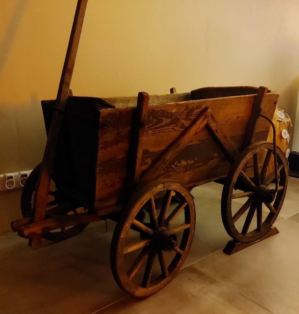 Prachtige oude bolderkar, Antiek en Kunst, Ophalen