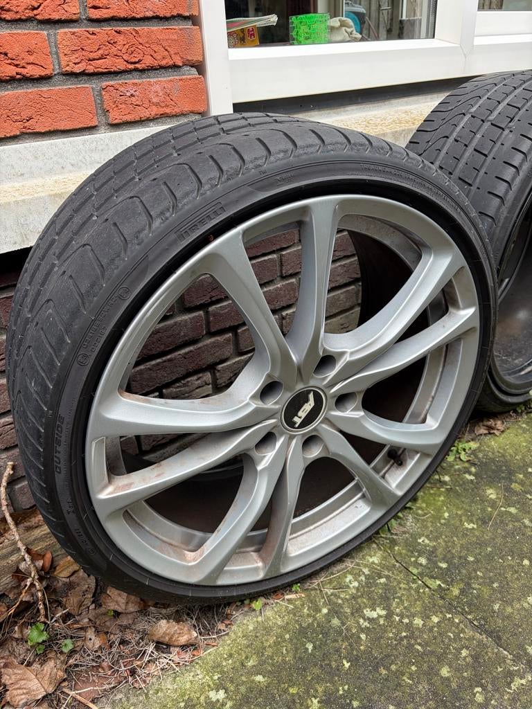 ABT velgen 20 inch 5x130 met Pirelli Pzero 255/30/ZR20 92Y, Ophalen, Gebruikt, 255 mm, Banden en Velgen