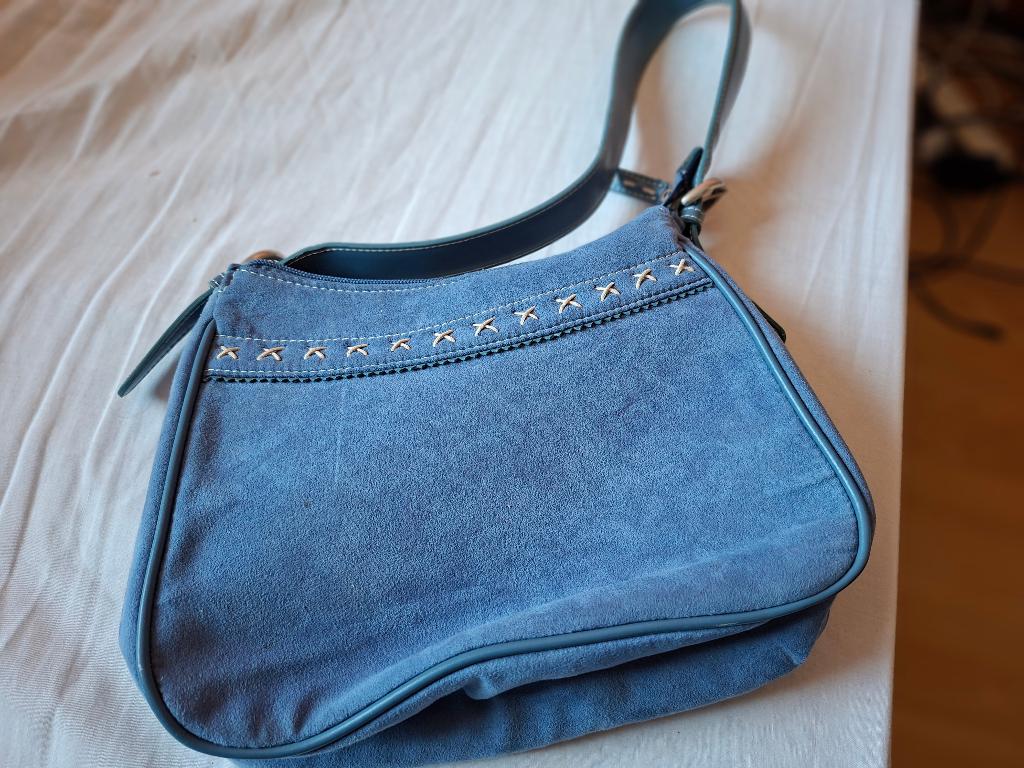 blauwe damestas, Ophalen of Verzenden, Blauw, Handtas