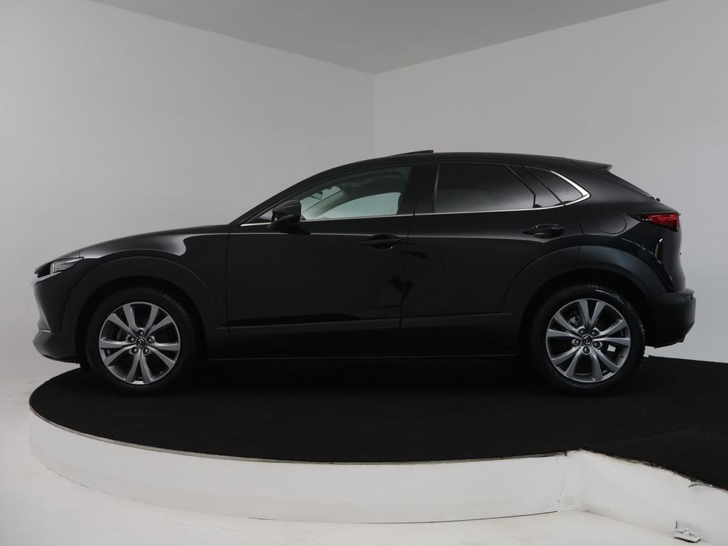 Mazda CX-30 2.0 e-SkyActiv-X M Hybrid Luxury automaat | Trek, Auto's, Mazda, Gebruikt, Zwart, Leder, SUV of Terreinwagen