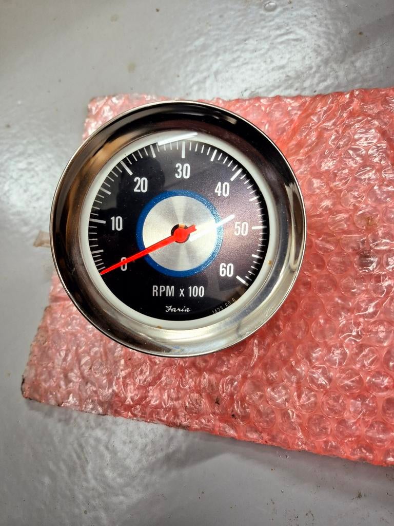 Faria Toerenteller RPM x 100 - 6000 RPM, Ophalen of Verzenden