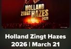 Holland zingt hazes 6 tickets, Tickets en Kaartjes, Concerten | Nederlandstalig, Drie personen of meer, Maart, Levenslied