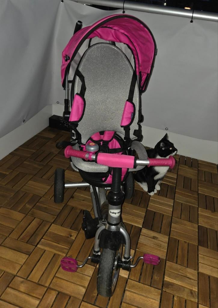 Roze driewieler met tasje turbo trike, Fietsen en Brommers, Ophalen