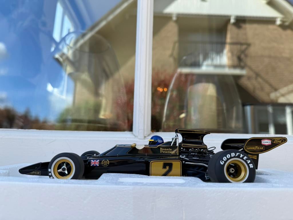 1:18 Lotus Type 72E #2 Ronnie Peterson GP 1973 Autoart 87330, Hobby en Vrije tijd, Modelauto's | 1:18, Auto, Autoart, Nieuw, Ophalen of Verzenden