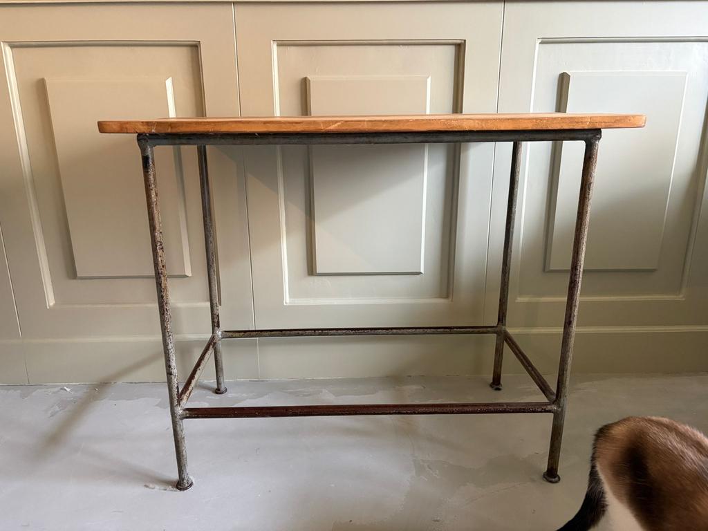 Bijzettafel / Commode met stalen frame, Gebruikt, Ophalen of Verzenden, 75 cm of meer, 60 cm of meer