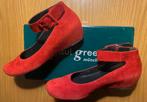 Paul Green ballerina suede rood maat 39, Ophalen of Verzenden, Zo goed als nieuw, Rood