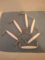 6 mooie porseleinen handvatten voor bv een ladenkast, --, Nieuw, Ophalen of Verzenden, --