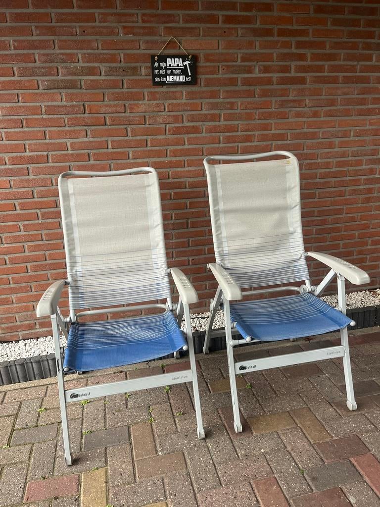 Tuinstoelen / campingstoelen aluminium Dukdalf, Ophalen, Gebruikt, Campingstoel