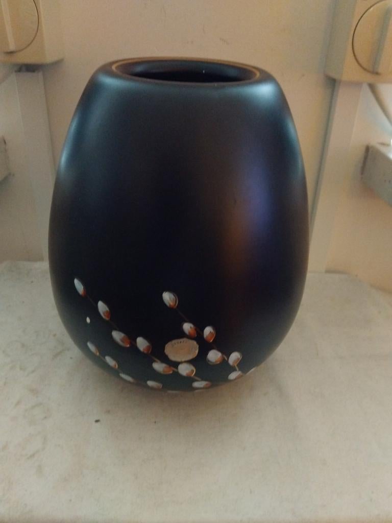 Flora Gouda vaas 60er jr hg 21 cm, Antiek en Kunst, Ophalen of Verzenden