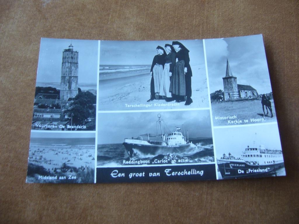 TERSCHELLING  =  6 LUIK, Verzamelen, Ophalen of Verzenden, 1940 tot 1960, Gelopen, Waddeneilanden