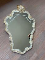Prachtige antieke spiegel, zeldzaam, Venetiaans., Antiek en Kunst, Ophalen, Ovaal, Minder dan 50 cm, Minder dan 100 cm