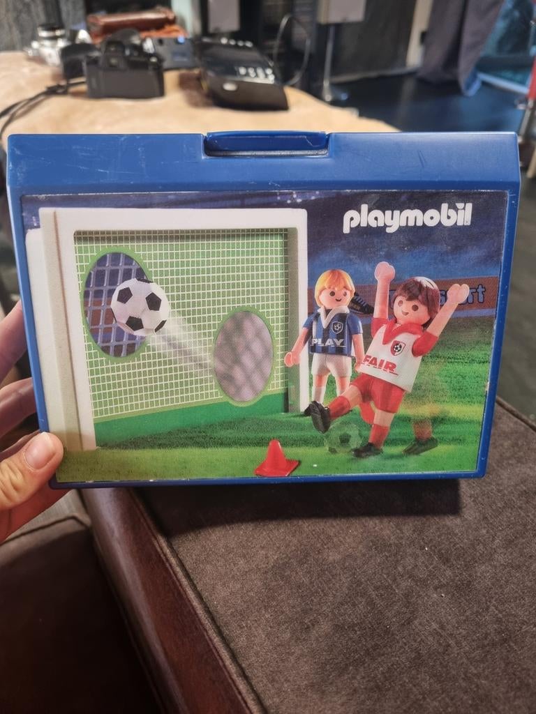 Playmobil Voetbal Speelkoffer met 13 Poppetjes, Kinderen en Baby's, Speelgoed | Playmobil, Gebruikt, Ophalen of Verzenden