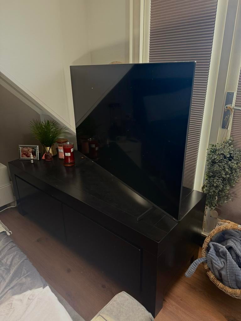 Ikea TV Meubel Zwart, Huis en Inrichting, Ophalen, Gebruikt, 150 tot 200 cm, Minder dan 100 cm