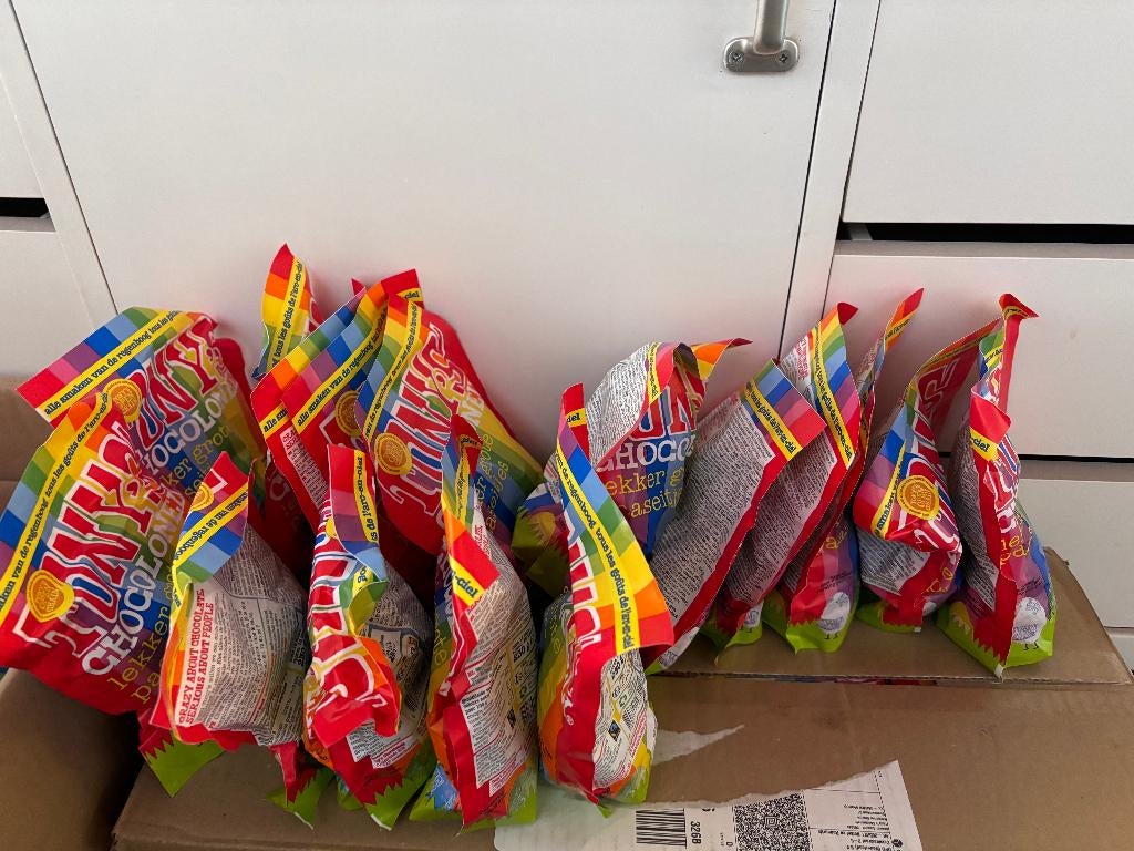 Tony's Chocolonely Paaseitjes Mix 16 Zakjes Chocolade, Ophalen of Verzenden