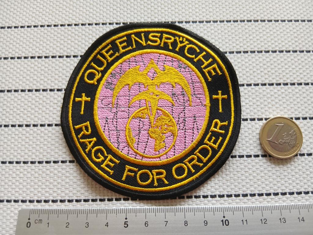 Queensryche mooie embroidered rage for order patch q4 metal, Verzenden, Nieuw, Kleding