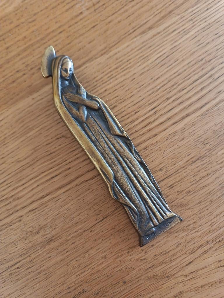 Art Deco Maria Beeldje - Gesigneerd, Antiek en Kunst, Ophalen of Verzenden