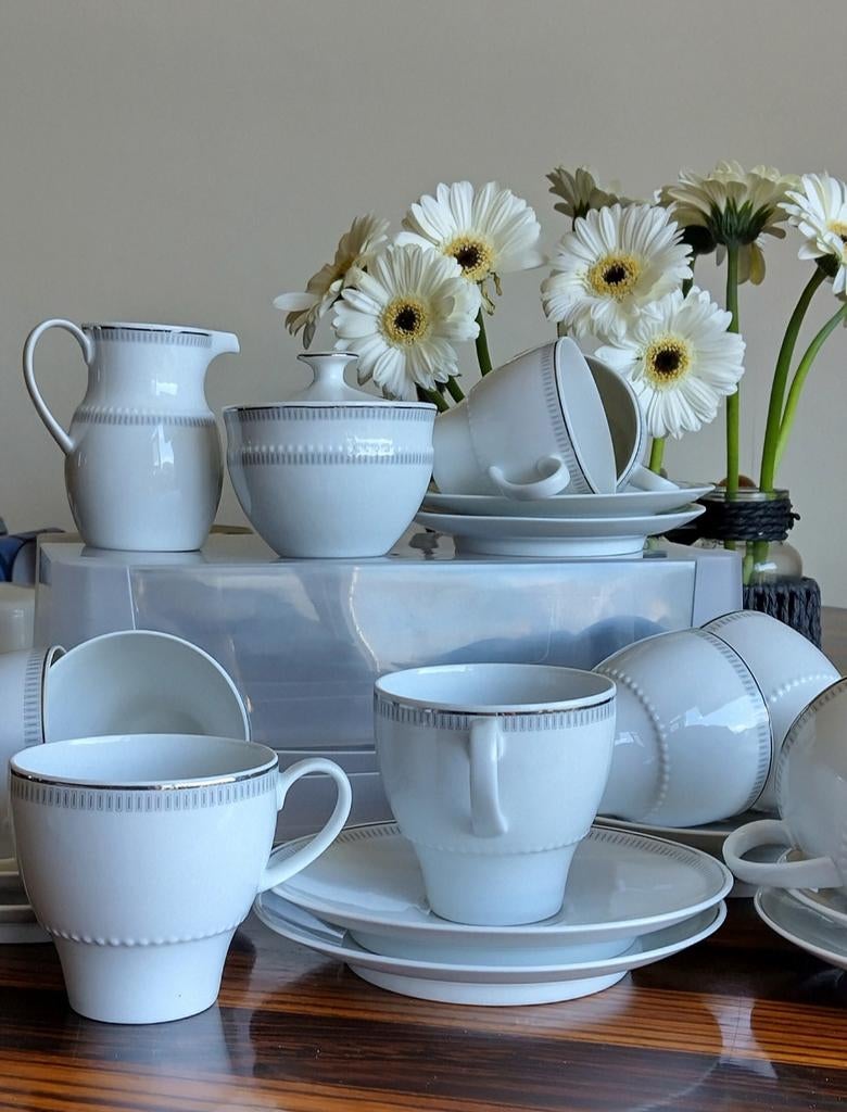 Koffie/thee servies jaren 50, Ophalen of Verzenden, Porselein, Overige stijlen, Overige typen