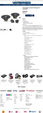 STEG Q65C 6.5" (16.5cm) Component / speakerset SQ, Hifi-Focus, Aalsmeerderweg 173 1432 CL, Aalsmeer, Nieuw, Ophalen of Verzenden