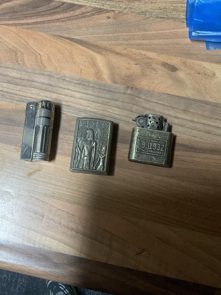 3X oude aanstekers, Ophalen, Gebruikt, Aansteker