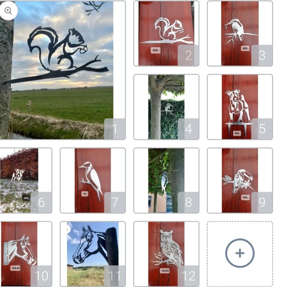 Tuindecoratie, verschillende dieren., Tuin en Terras, Ophalen of Verzenden, Nieuw