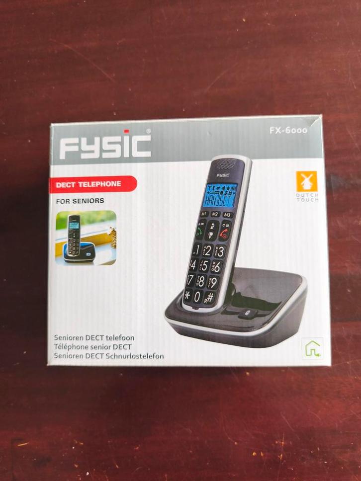 Fysic FX-6000 DECT telefoon voor senioren, Telecommunicatie, Vaste telefoons | Handsets en Draadloos, Ophalen of Verzenden