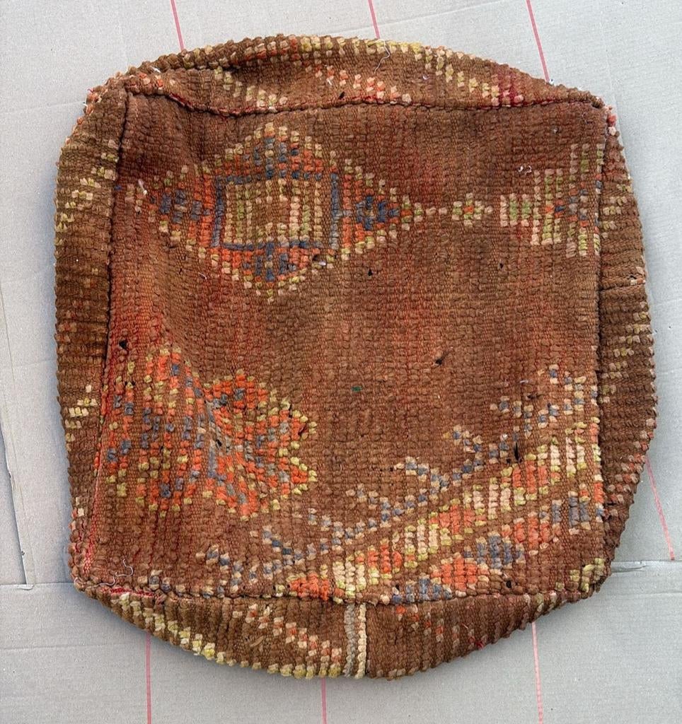 Nieuw Marrokaans berber wollen kelim, vloerkussen poef, Huis en Inrichting, Banken | Voetenbanken en Poefen, Ophalen of Verzenden