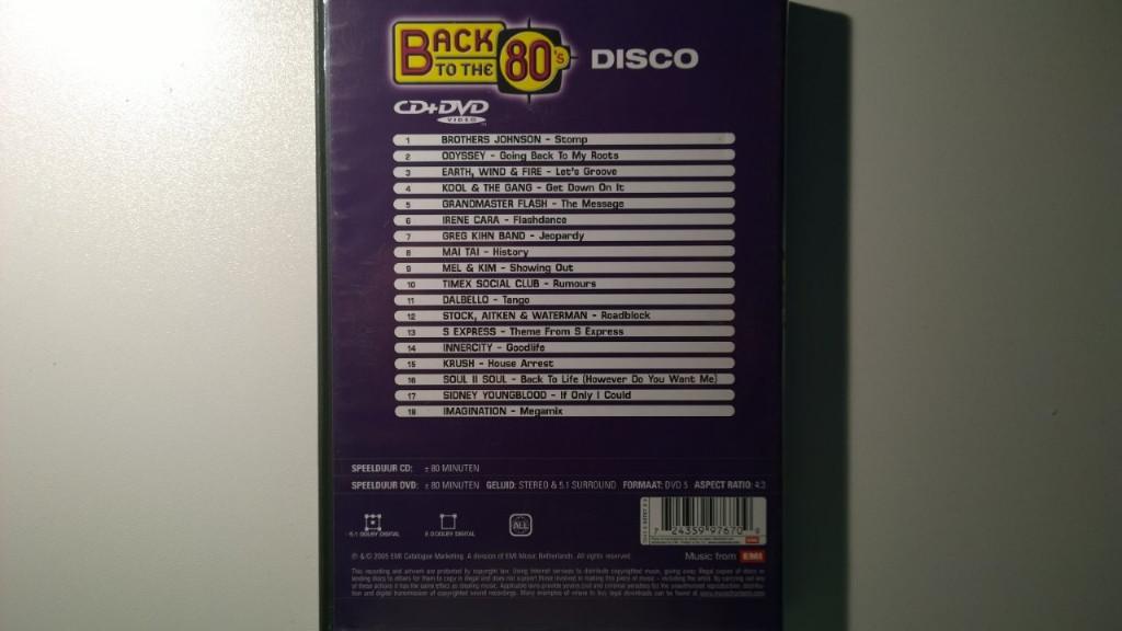 Back To The 80's Disco (CD + DVD), Alle leeftijden, Ophalen of Verzenden, Zo goed als nieuw, Muziek en Concerten