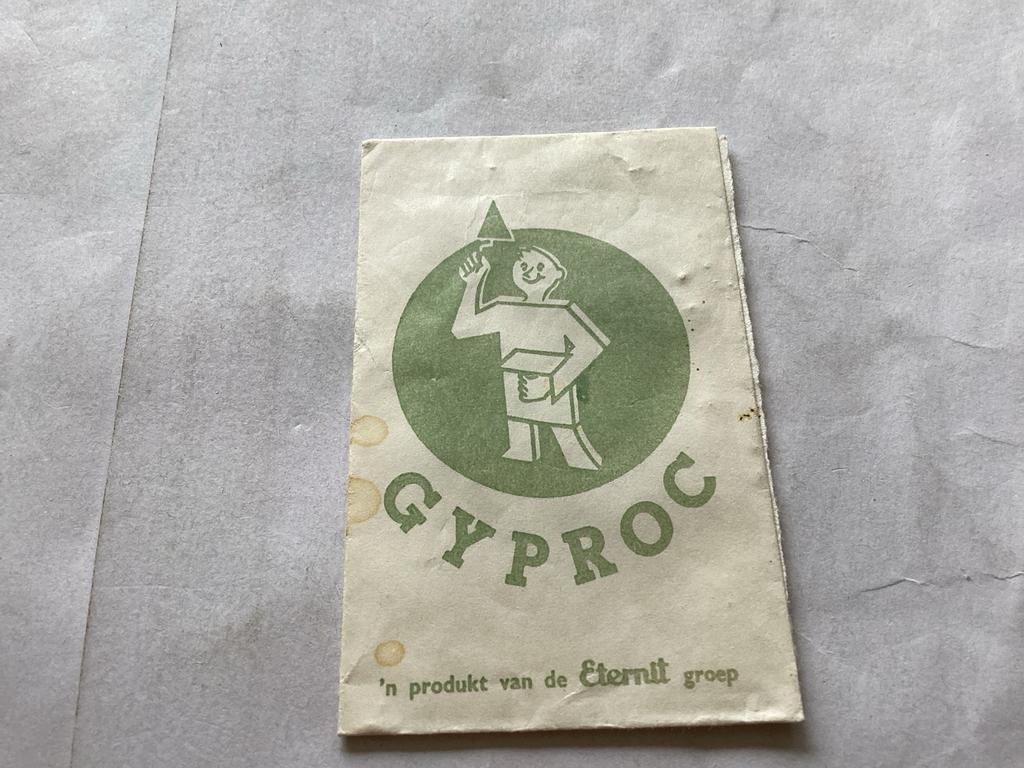 Vintage Gyproc suikerzakje - Eternit groep, Ophalen of Verzenden, Gebruikt