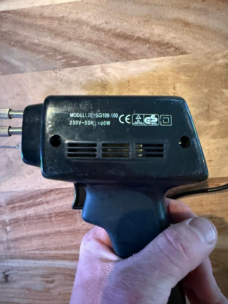 Soldeerpistool/soldeerbout 230V 50Hz 100W, Ophalen, Gebruikt