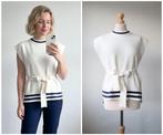 Baum - NIEUW / prachtige gebreide top - wit blauw - maat xs, Kleding | Dames, Tops, Nieuw, Baum und pferdgarten, Zonder mouw, Maat 34 (XS) of kleiner