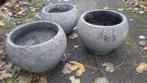 3 Spanish Bloempotten bloembakken nu maar 150,-, Ophalen, Steen, Rond, Zo goed als nieuw