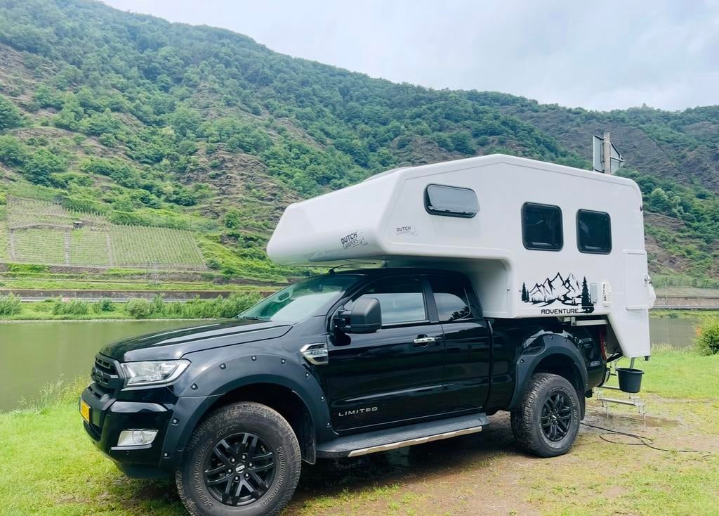 Stoere Ford Ranger pickup Camper, Caravans en Kamperen, Campers, Automaat, Buscamper of Camperbus, Ford, Diesel