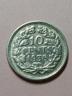 Dubbeltje 1938, Postzegels en Munten, Zilver, Ophalen of Verzenden, 10 cent, Koningin Wilhelmina