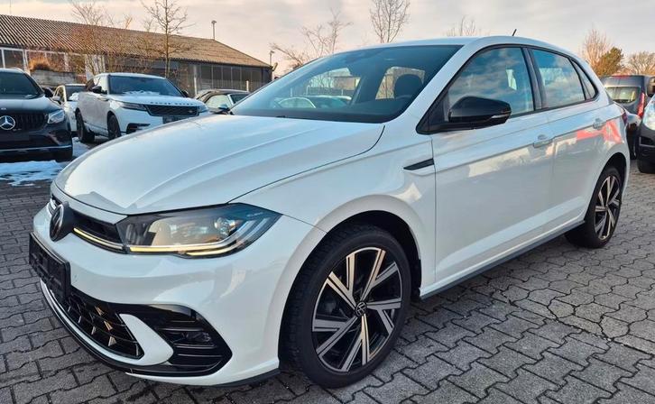 Volkswagen Polo R-Line 1.0 TSI 95pk 2022 Wit, Auto's, Volkswagen, Particulier, Polo, ABS, Adaptieve lichten, Adaptive Cruise Control