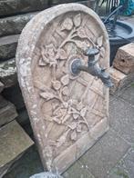 Fantastische oude koperen kraan met opvangbak uit Frankrijk, Ophalen, Zo goed als nieuw, Beton, Overige typen