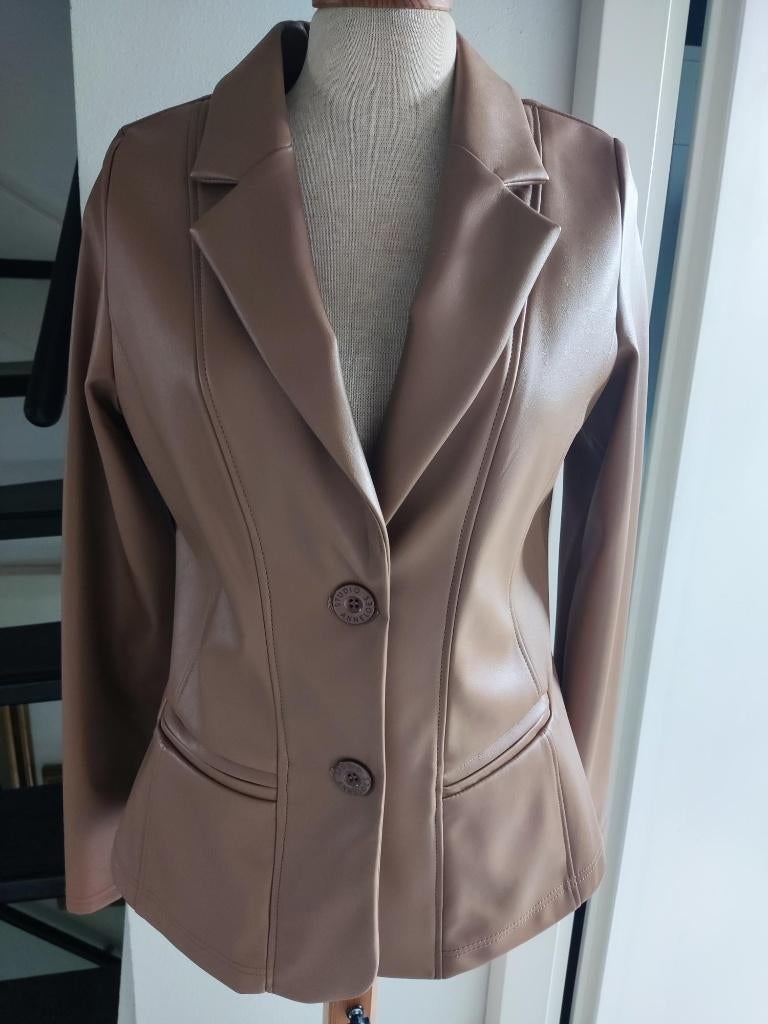 faux leather jasje Studio Anneloes, Studio Anneloes, Bruin, Verzenden, Nieuw