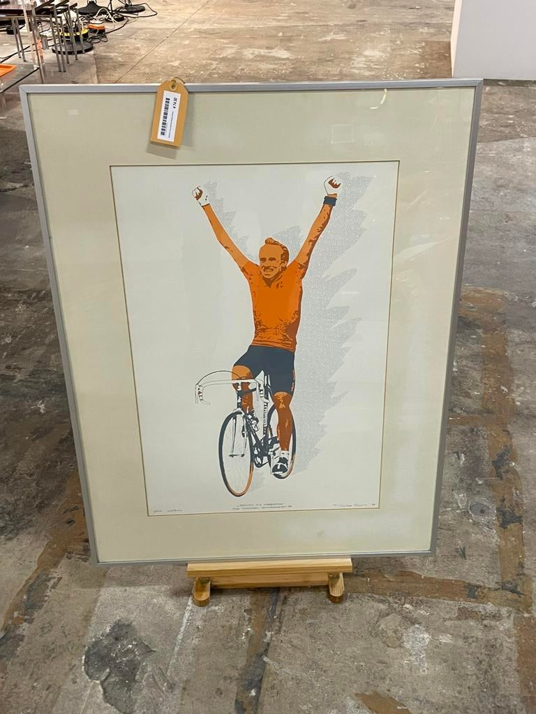 Zeefdruk Joop Zoetemelk door Tom Waakop Reijers, Ophalen